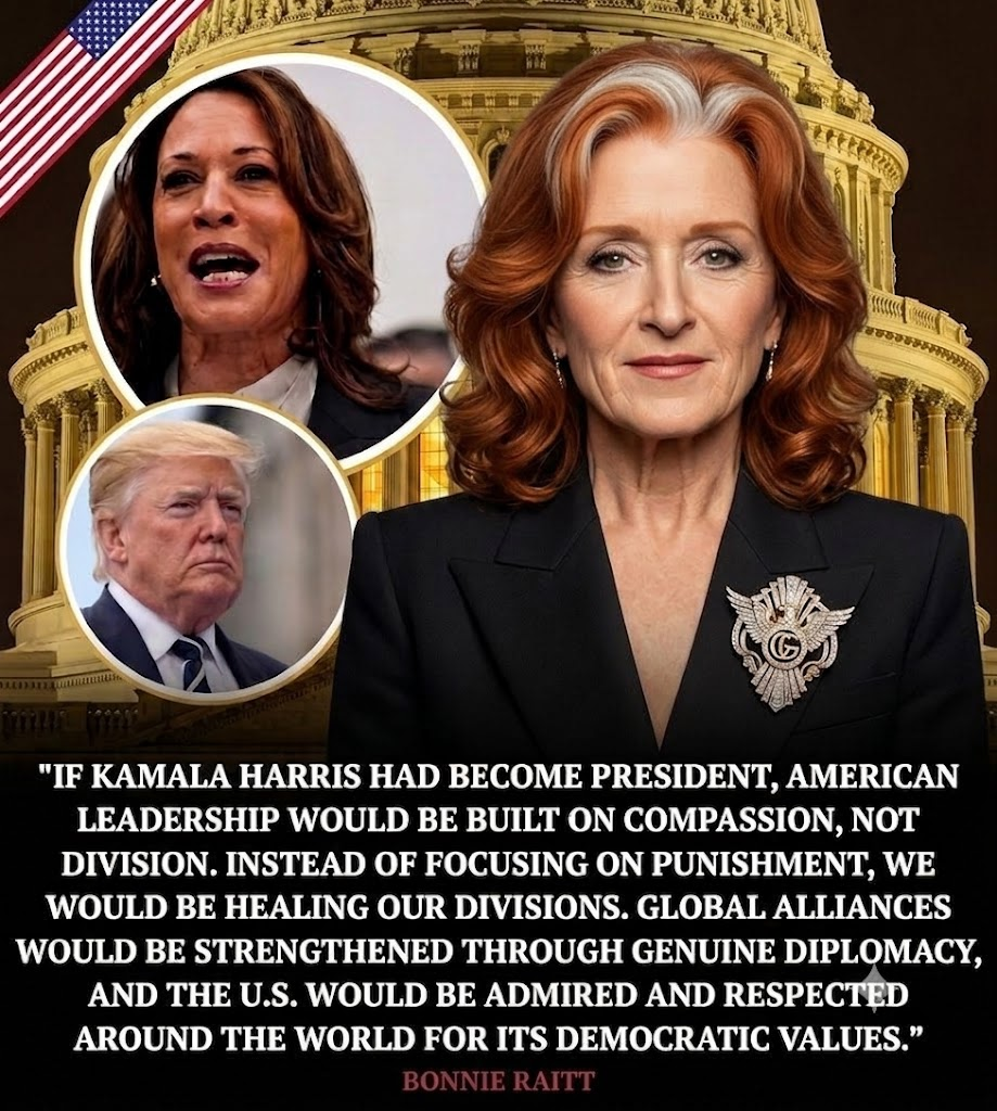 BREAKING: VIRAL DISCUSSIONS ABOUT BONNIE RAITT HAVE IGNITED A PROVOCATIVE QUESTION, SUGGESTING THAT IF KAMALA HARRIS HAD BECOME PRESIDENT OF THE UNITED STATES INSTEAD OF JOE BIDEN, SIGNIFICANT CHANGES MIGHT HAVE UNFOLDED ACROSS AMERICA AND THE GLOBAL STAGE.
