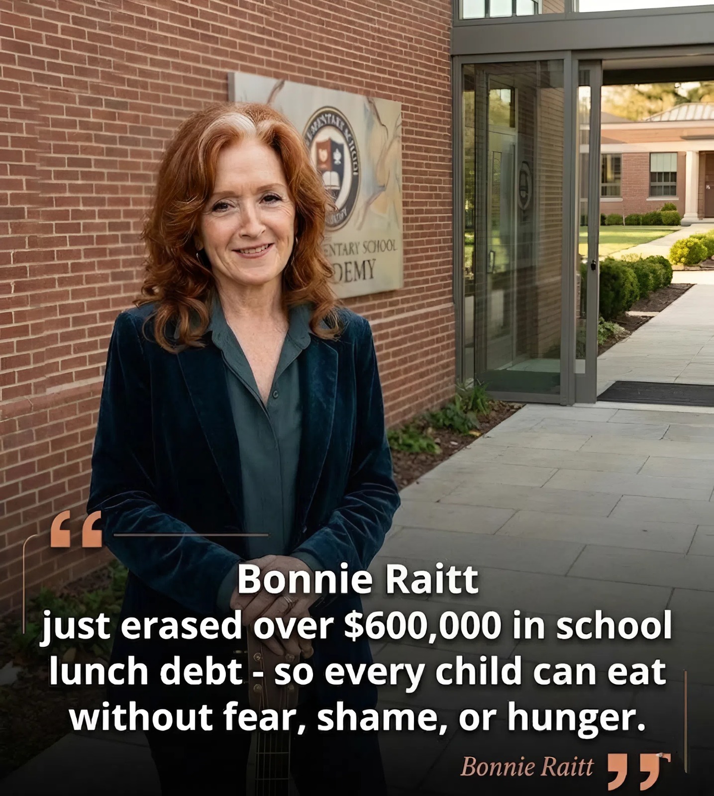 Bonnie Raitt Quietly Clears $600,000 in School Lunch Debt — and the Reason Is Touching Hearts Everywhere